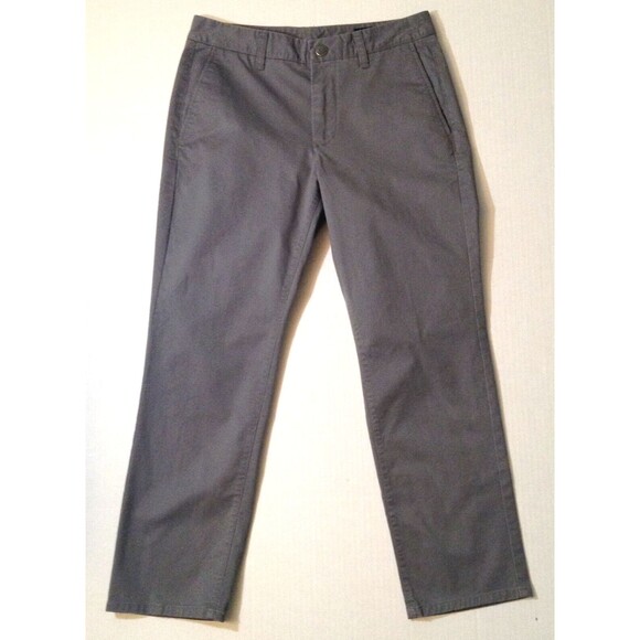 Bonobos Pants Men 28x26 Gray Chino Trouser Straight Flat Front Golf Performance - Picture 1 of 8